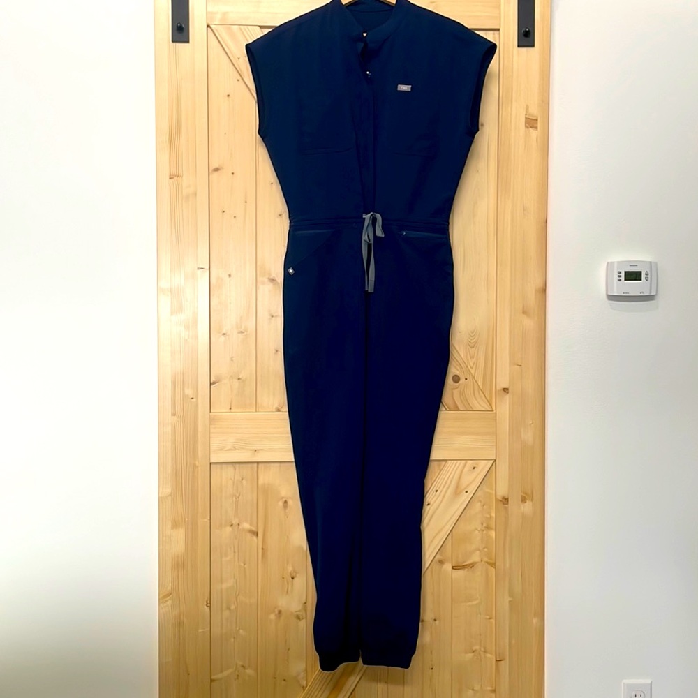 Navy Medium Figs Jumpsuit